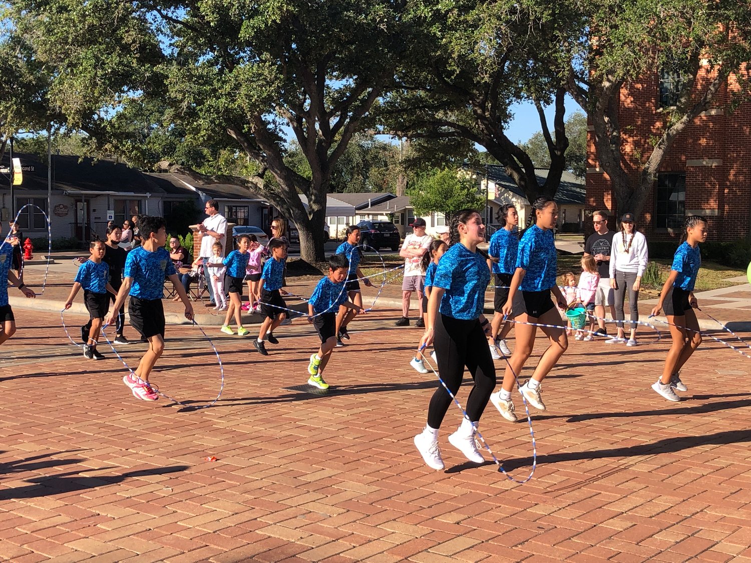 The Katy Rope Warriors demonstrated their skill at the parade.